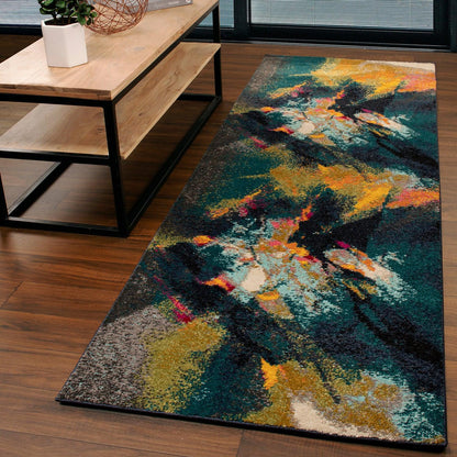 Caspian Abstract Modern Area Rug Or Runner Rug