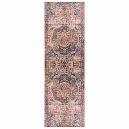  Cherise Distressed Vintage Medallion Area Rug