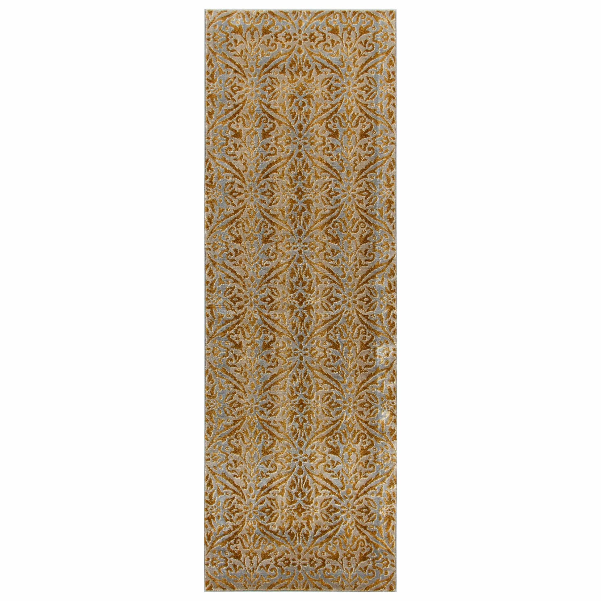  Cressida Distressed Damask Area Rug