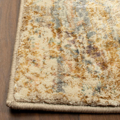  Superior Duard Heavily Distressed Geometric Medallion Area Rug 