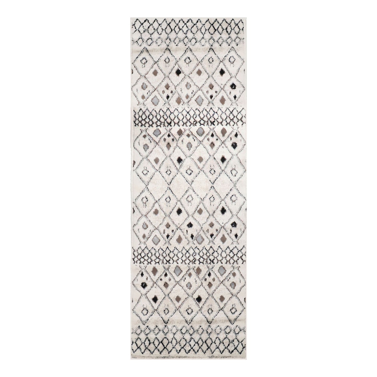 Tripp Modern Lattice Jute Backing Indoor Area Rug - Slate