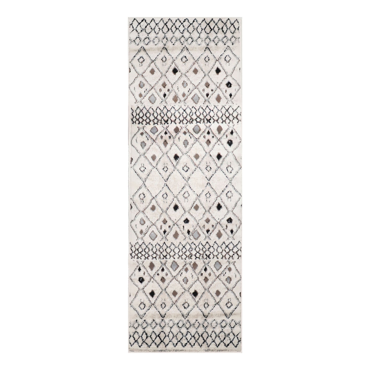 Tripp Modern Lattice Jute Backing Indoor Area Rug - Slate
