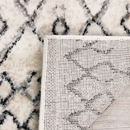 Tripp Modern Lattice Jute Backing Indoor Area Rug - Slate