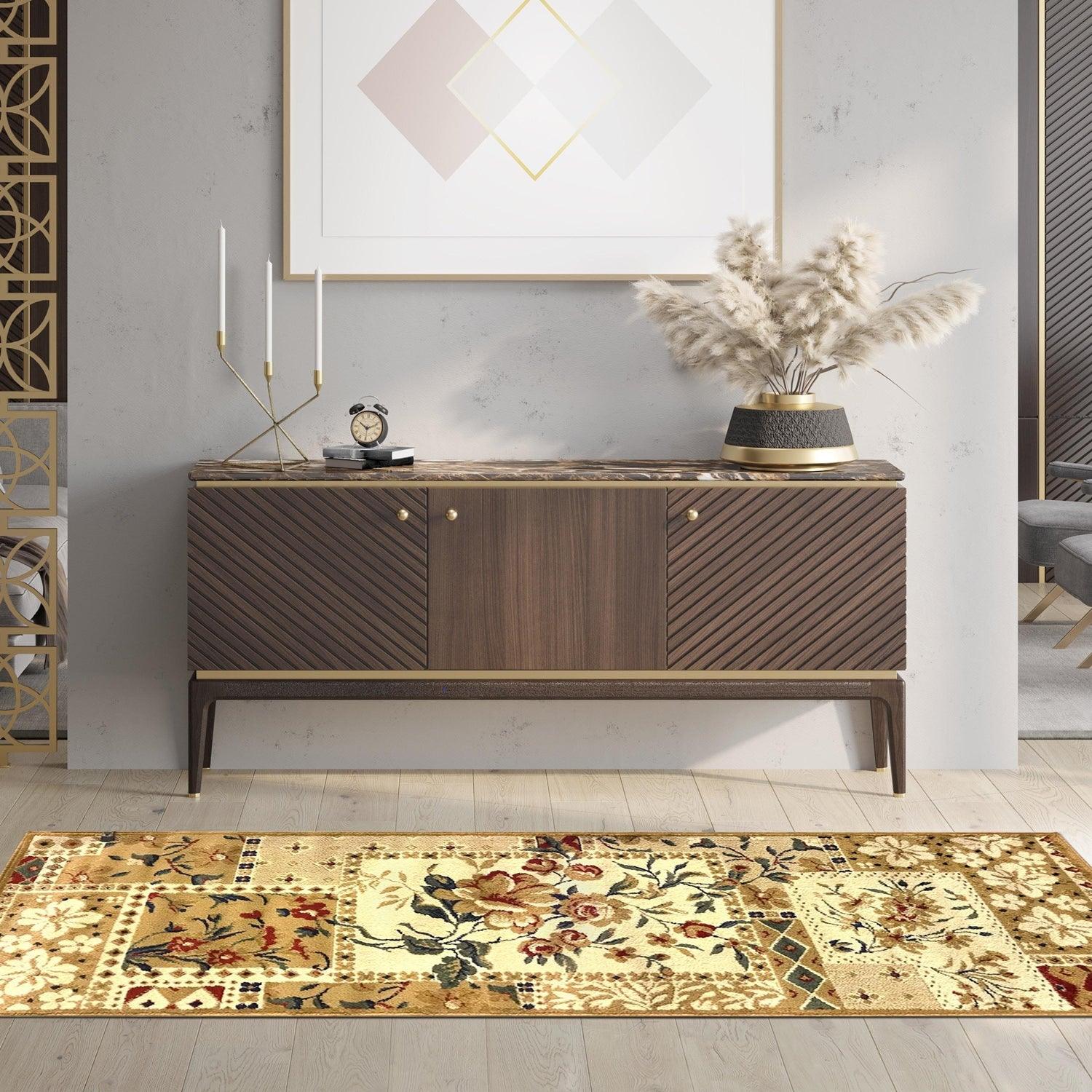 Superior Flower Patch Vintage French Aubusson Area Rug