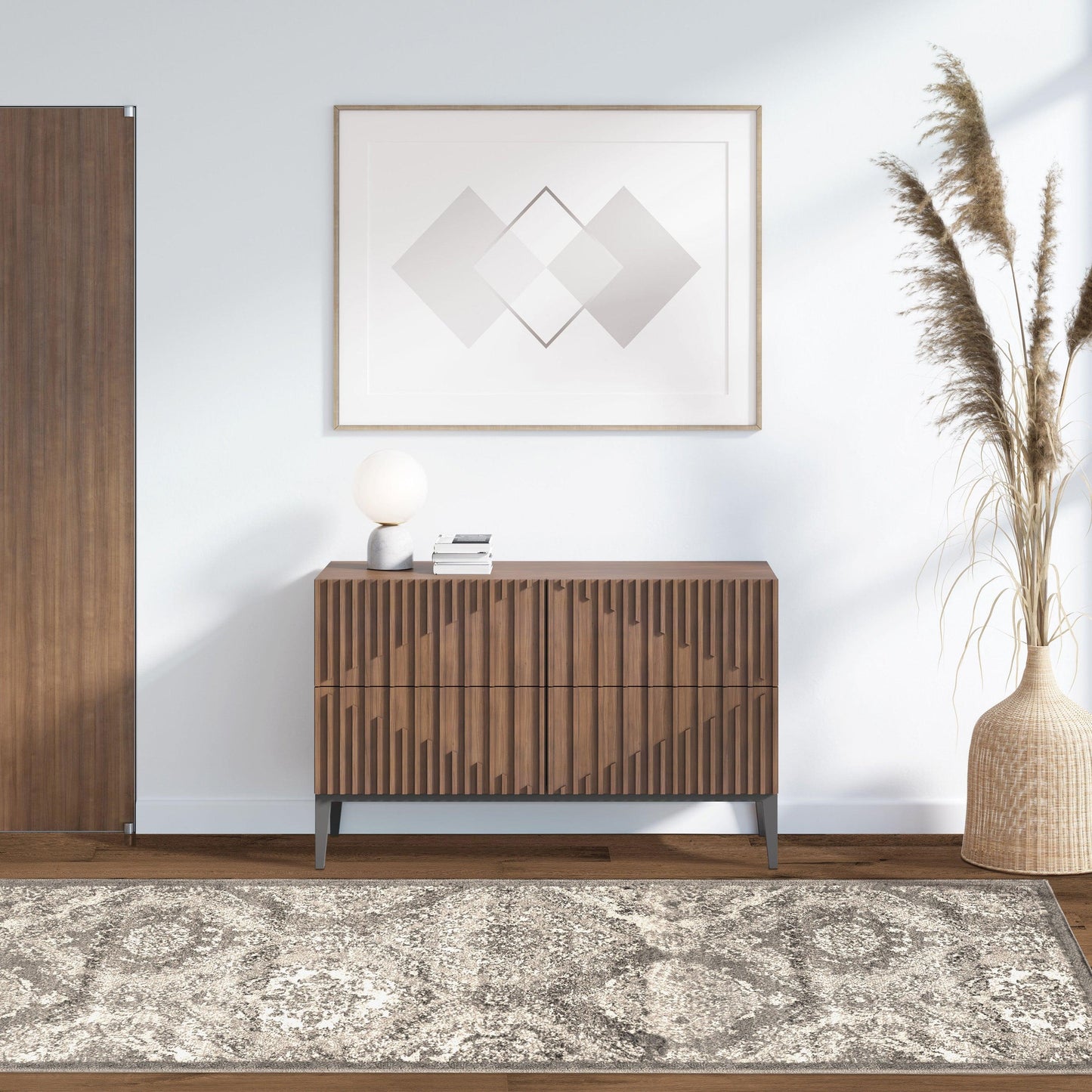  Superior Hayden Baroque Medallion Trellis Area Rug - Brown