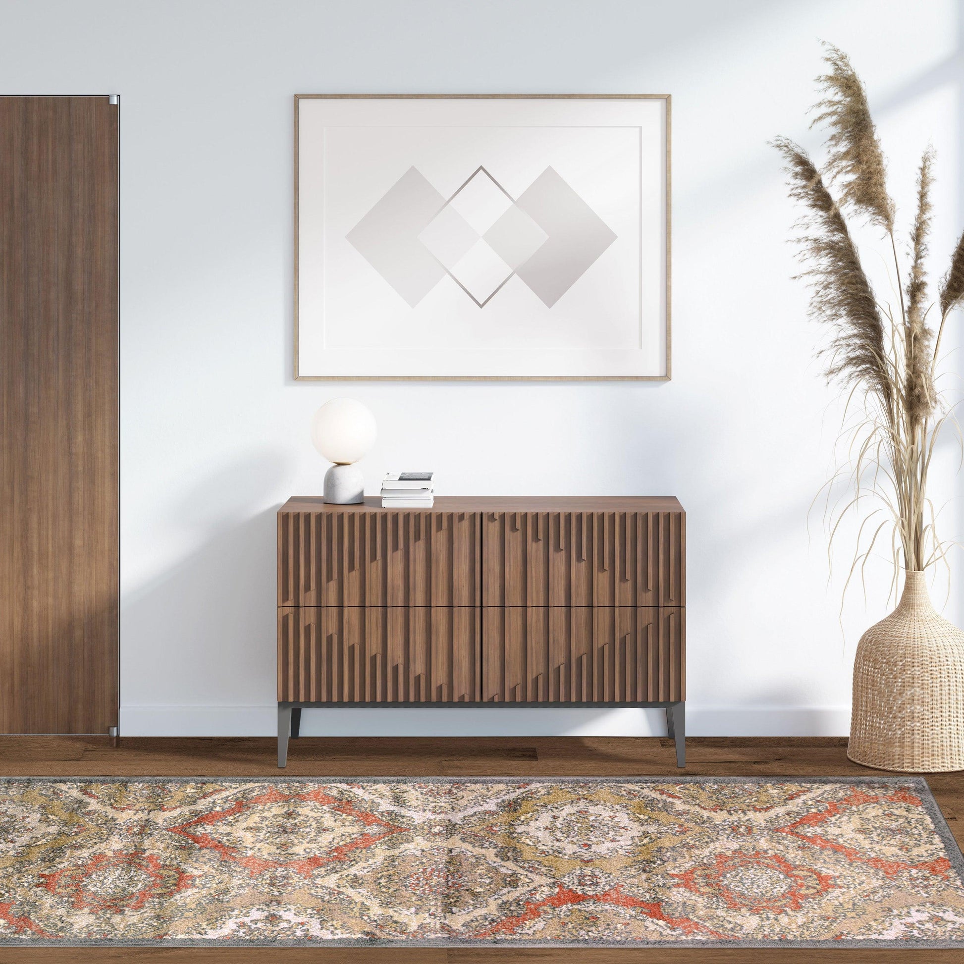  Superior Hayden Baroque Medallion Trellis Area Rug - Cream