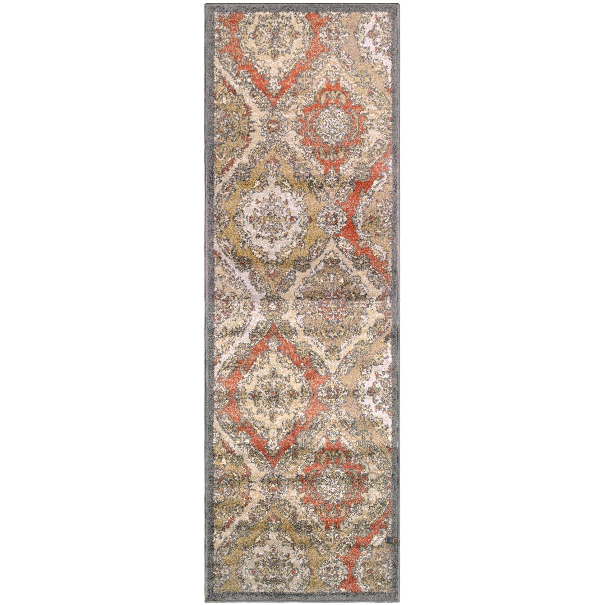  Superior Hayden Baroque Medallion Trellis Area Rug - Cream