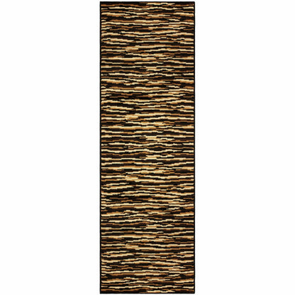  Superior Horizons Abstract Wavy Stripes Modern Area Rug 