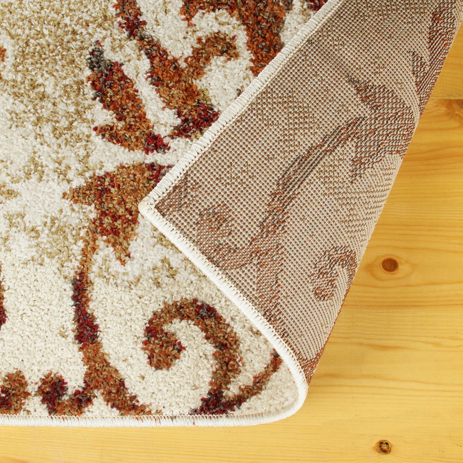  Superior Lafayette Oriental Floral Scroll Indoor Area Rug - Ivory