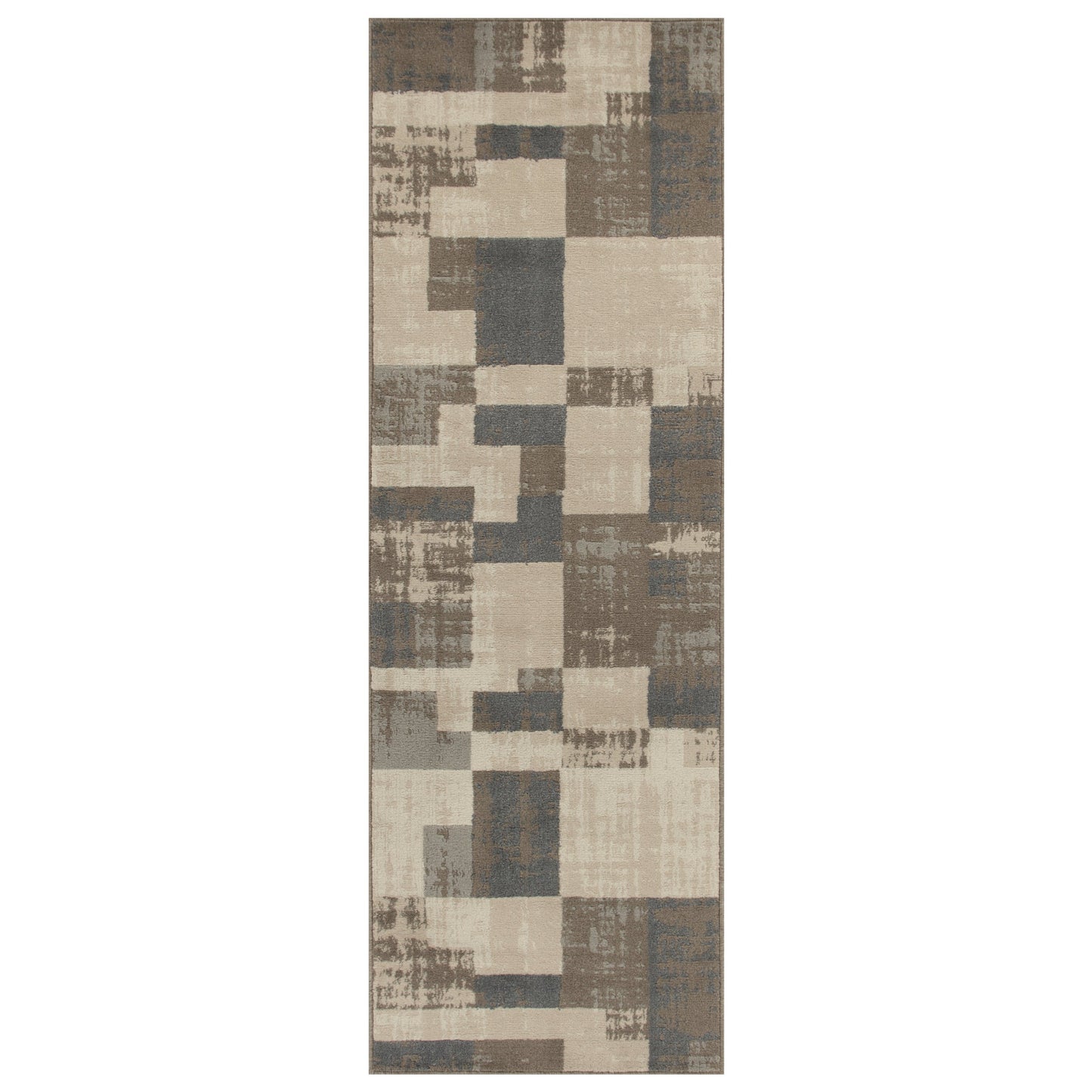 Superior Merewood Modern Distressed Abstract Geometric Indoor Area Rug