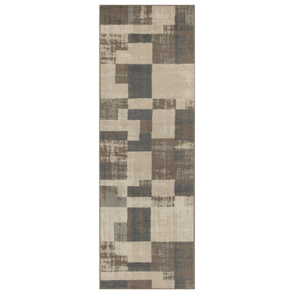Superior Merewood Modern Distressed Abstract Geometric Indoor Area Rug