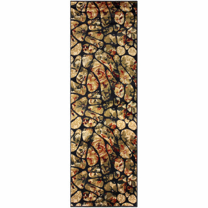 Superior Floral Modern Mosaic Tile Area Rug