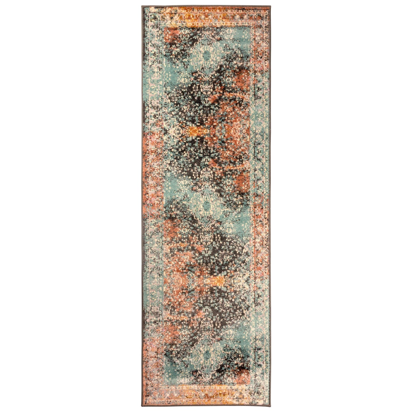 Superior Nova Distressed Center Medallion Artistic Area Rug