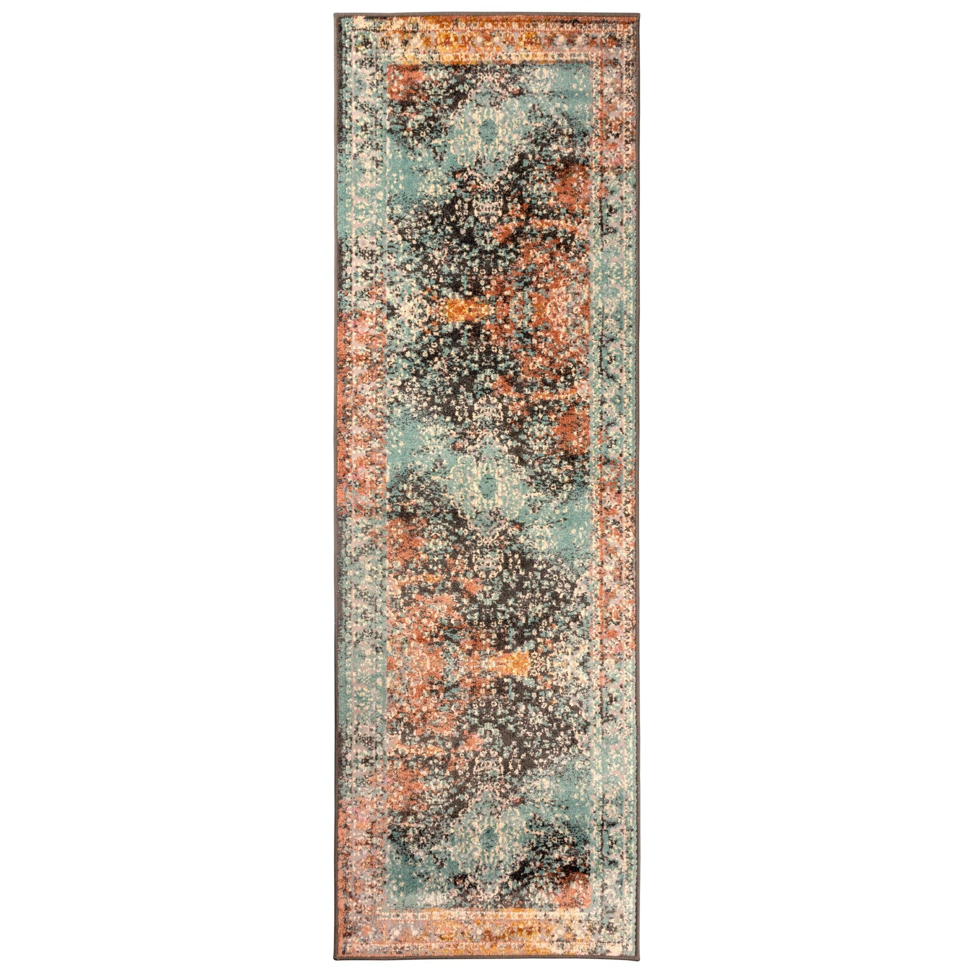 Superior Nova Distressed Center Medallion Artistic Area Rug
