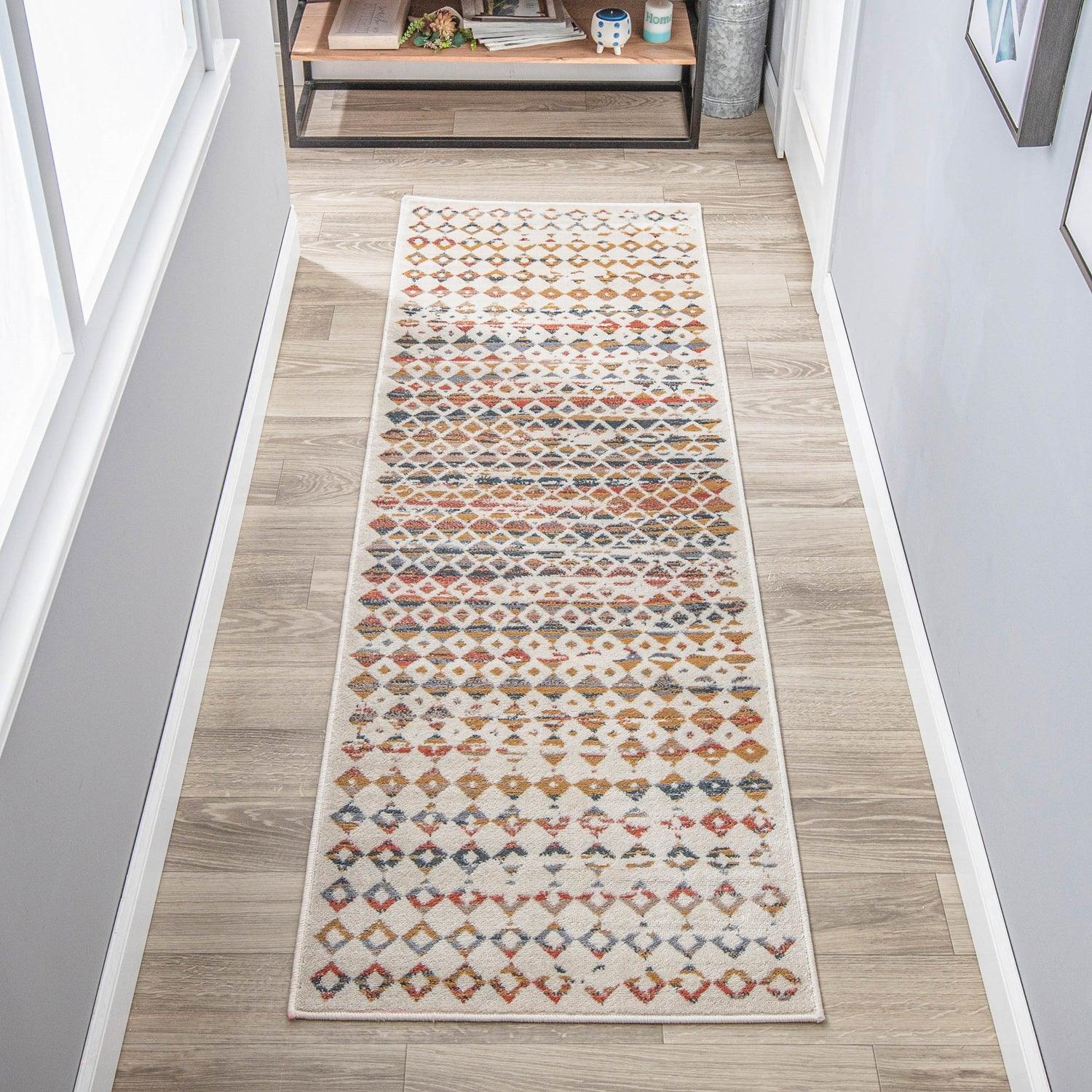 Superior Numair Abstract Geometric Diamonds Indoor Area Rug