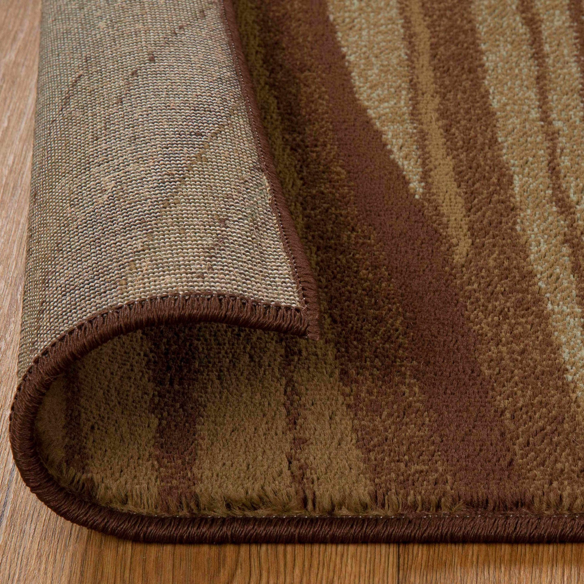 Ondes Abstract Power-Loomed Indoor Area Rug or Runner Rug - Taupe