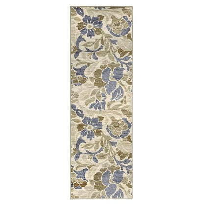 Superior Roselyn Floral Indoor Washable Area Rug - Beige