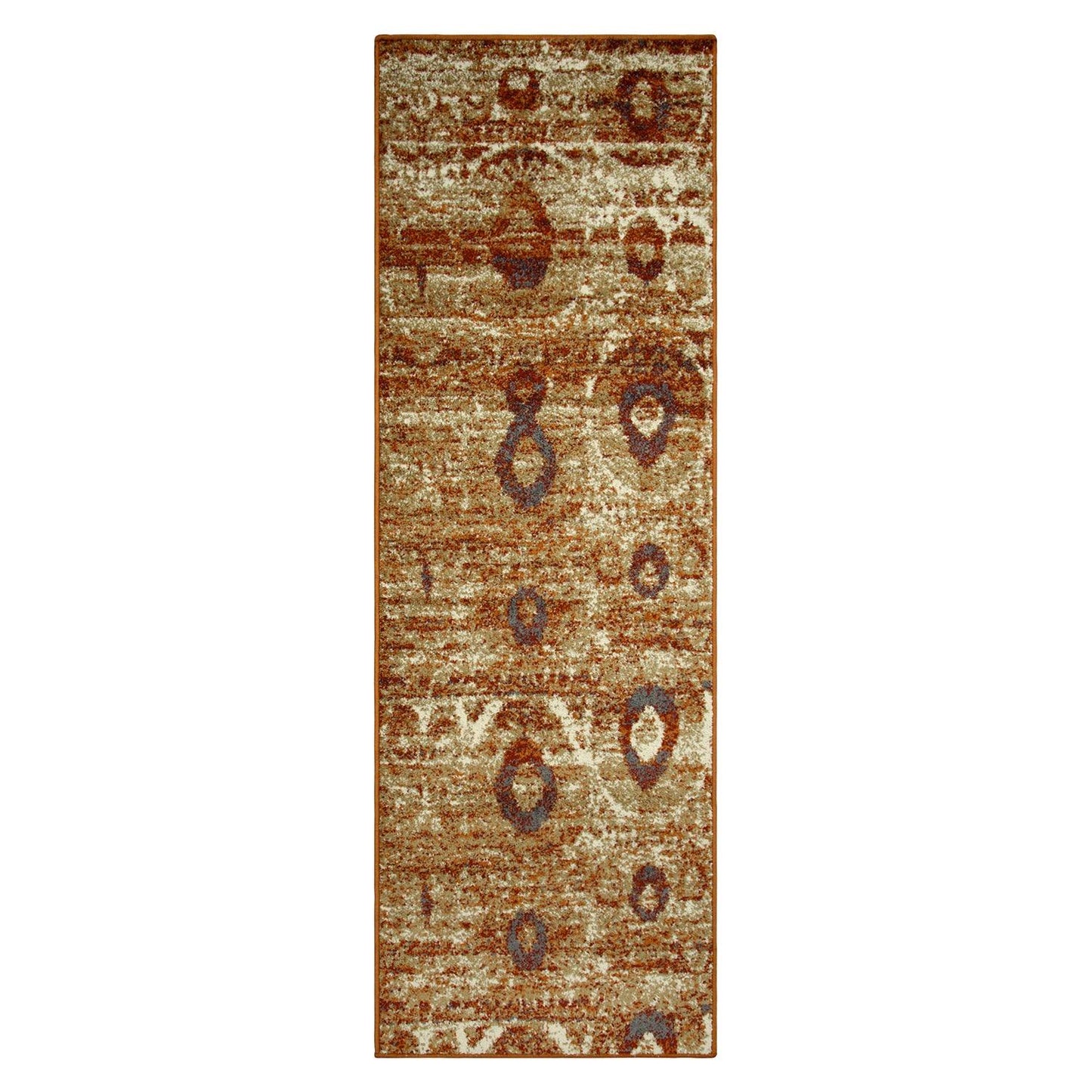  Superior Rosemont Modern Geometric Abstract Indoor Area Rug - Rust