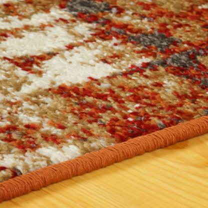  Superior Rosemont Modern Geometric Abstract Indoor Area Rug - Rust