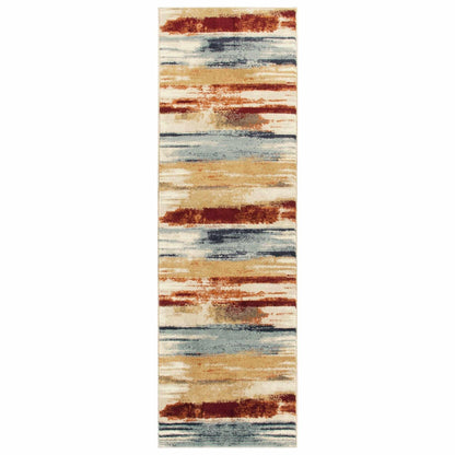  Superior Rothco Abstract Modern Area Rug - Cream