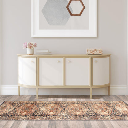  Superior Sibylla Vintage Persian Floral Medallion Indoor Area Rug