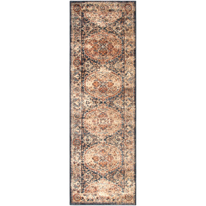 Superior Sibylla Vintage Persian Floral Medallion Indoor Area Rug 