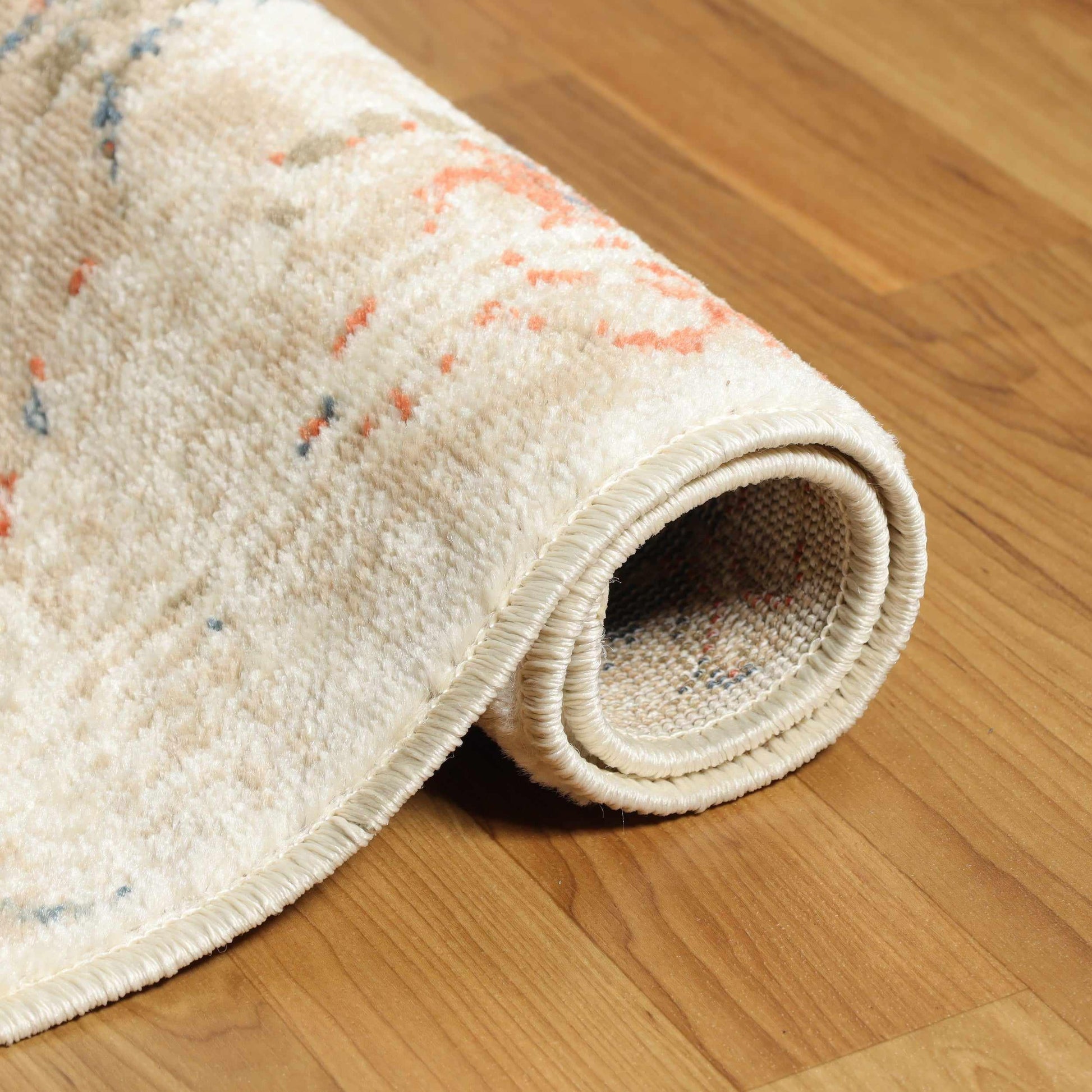 Vintage Distressed Diamond Trellis Indoor Home Area Rug Collection - Blue