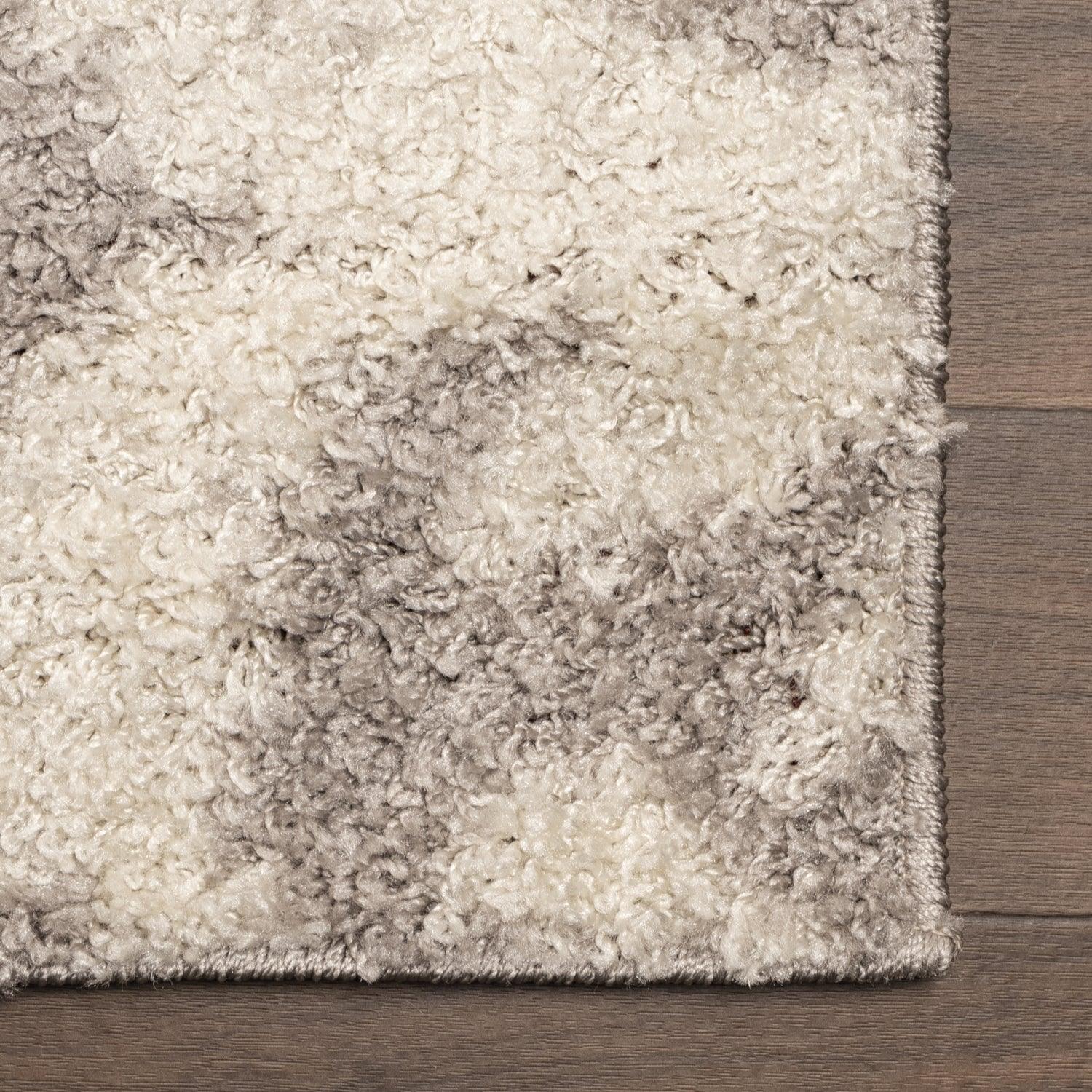  Superior Victorian Glam Floral Medallion Indoor Shag Area Rug - Gold White