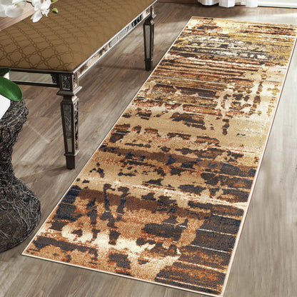 Damara Splatter Abstract Indoor Area Rug or Runner Rug
