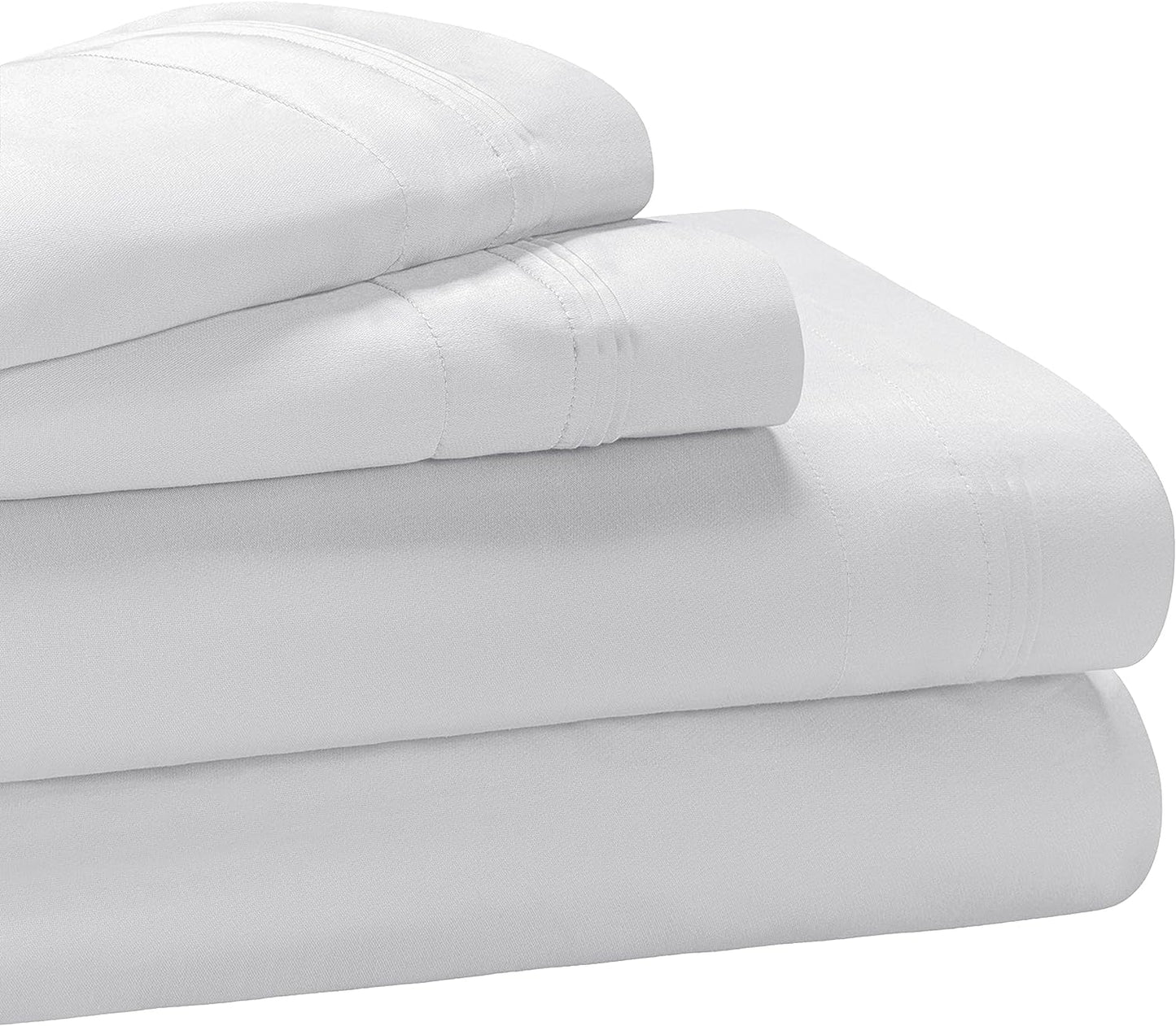 Superior Egyptian Cotton 1000 Thread Count Extra Deep Pocket Solid Sheet Set - White