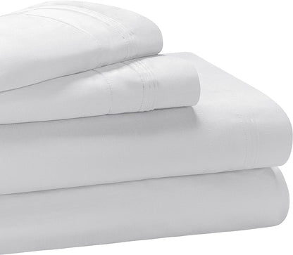 Superior Egyptian Cotton 1000 Thread Count Extra Deep Pocket Solid Sheet Set - White