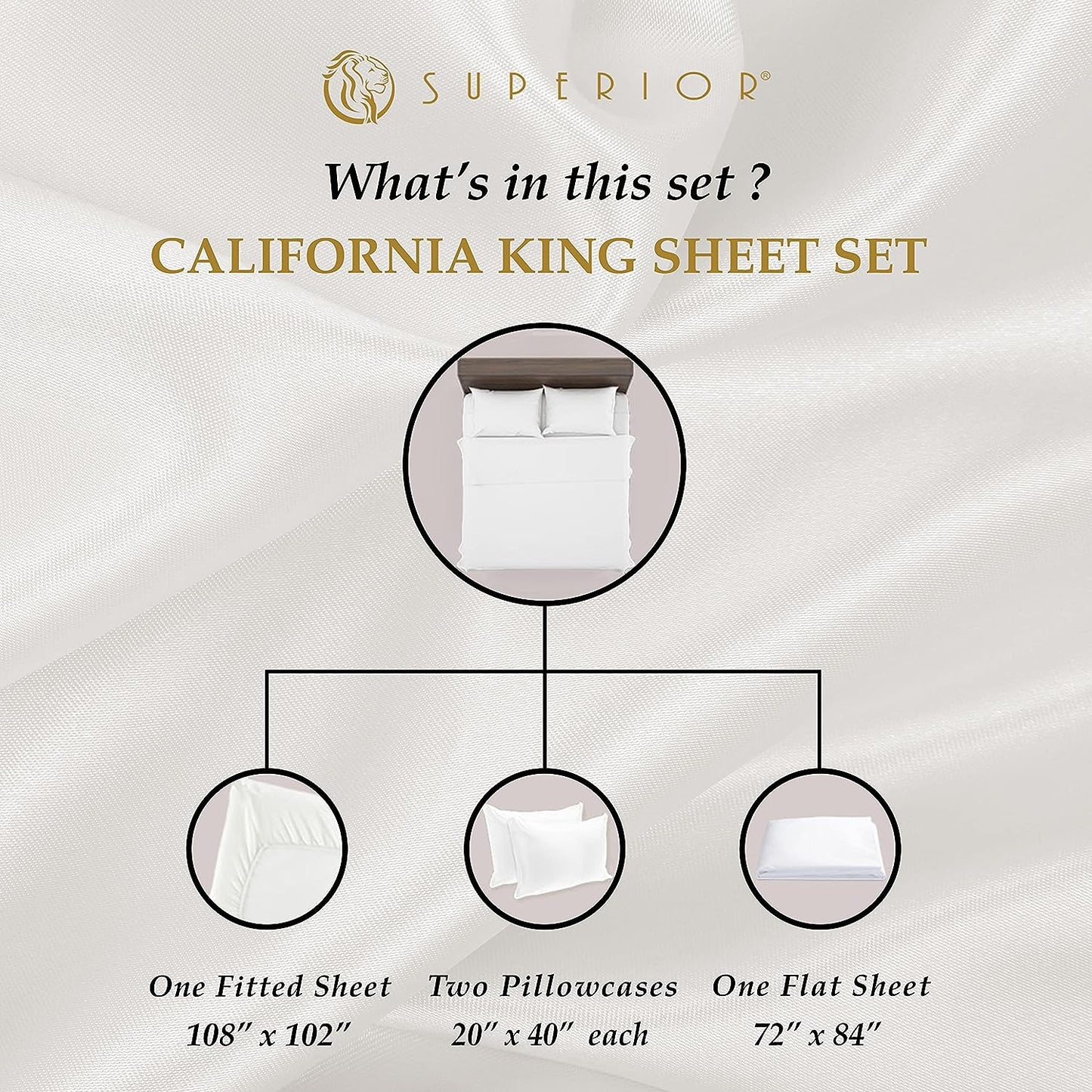 Superior Egyptian Cotton 1000 Thread Count Extra Deep Pocket Solid Sheet Set 
