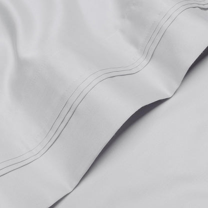 Superior Egyptian Cotton 1000 Thread Count Extra Deep Pocket Solid Sheet Set - Platinum