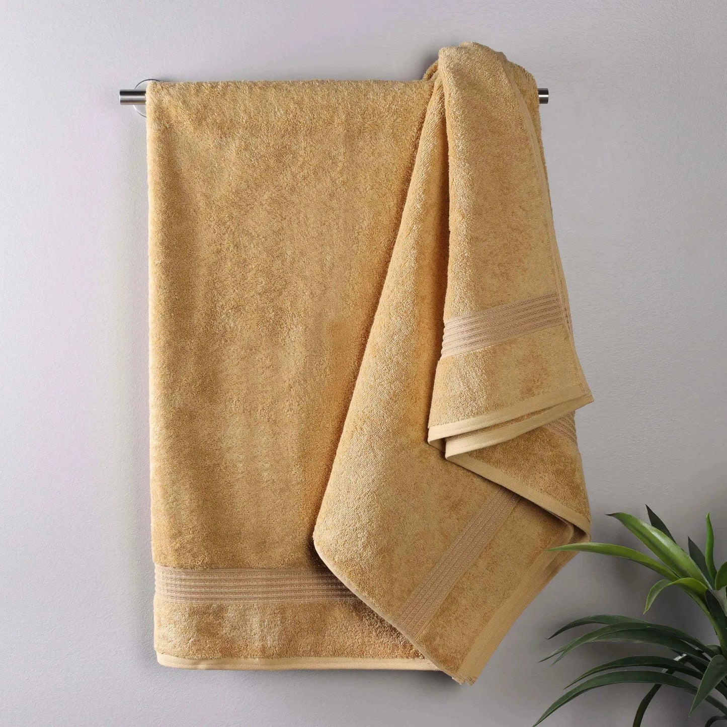 Heritage Egyptian Cotton Plush Absorbent Luxury Bath Towel Set of 2