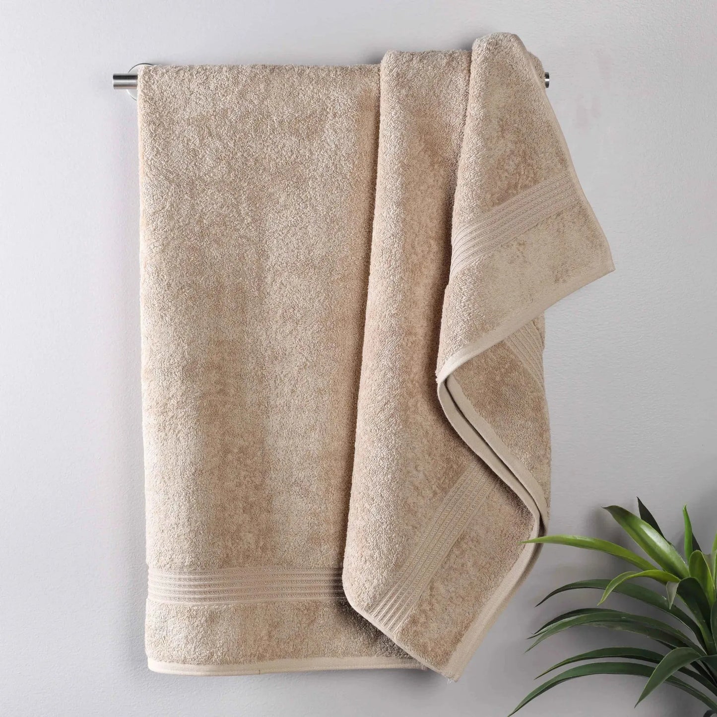 Heritage Egyptian Cotton Plush Absorbent Luxury Bath Towel Set of 2