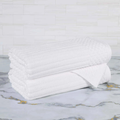 Soho Ribbed Textured Cotton Ultra-Absorbent Bath Towel Set
