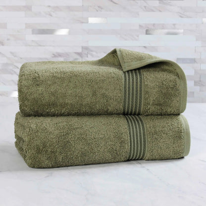 Heritage Egyptian Cotton Plush Absorbent Luxury Bath Sheet Set of 2