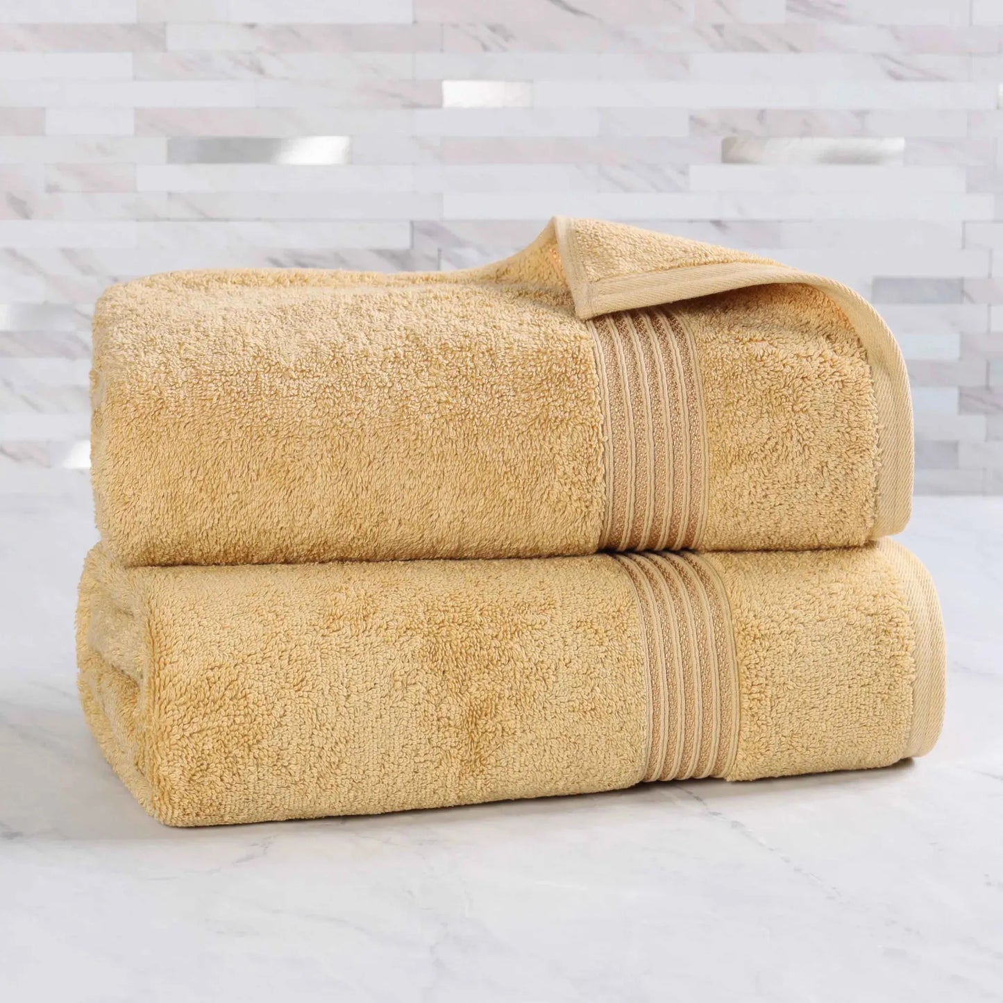 Heritage Egyptian Cotton Plush Absorbent Luxury Bath Sheet Set of 2