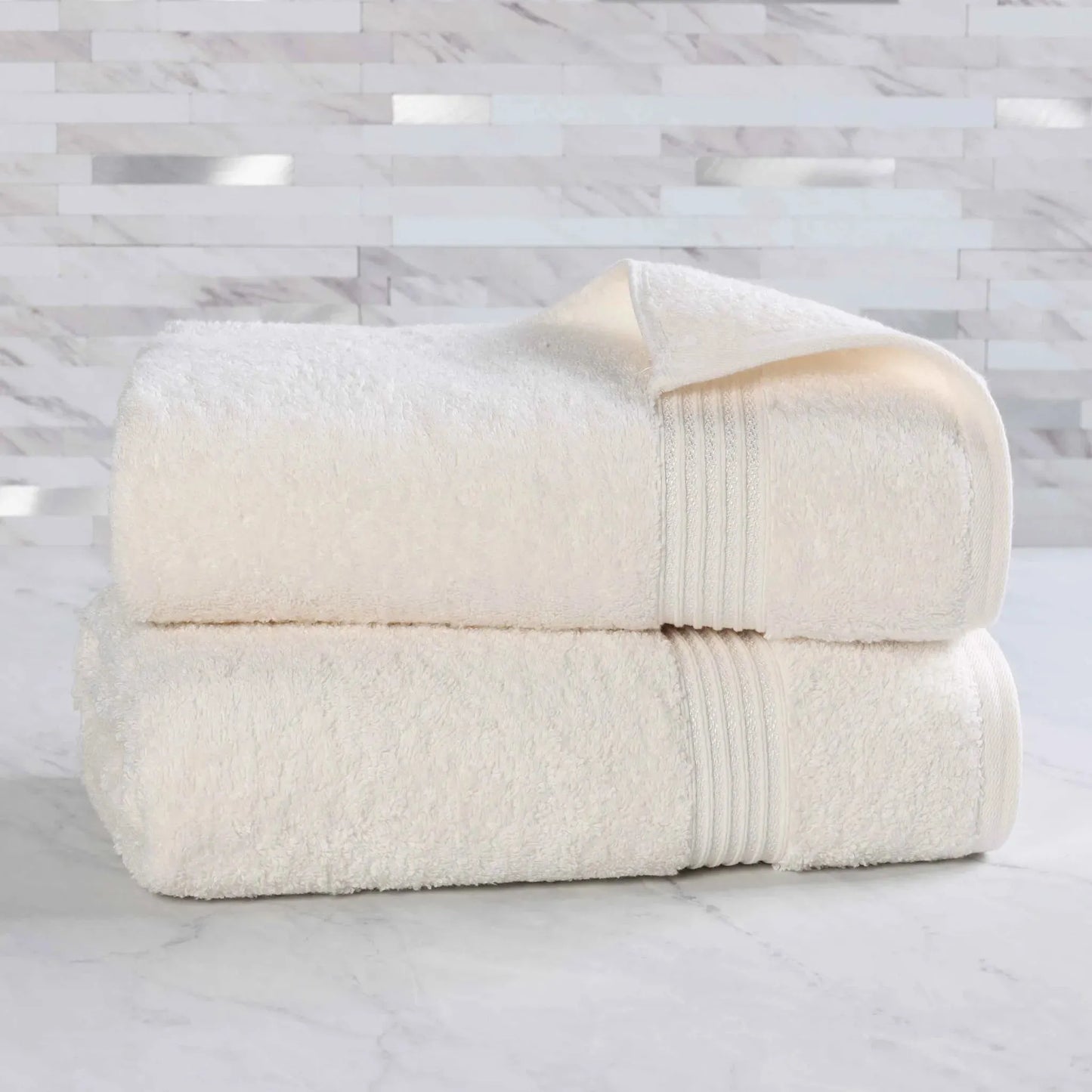 Heritage Egyptian Cotton Plush Absorbent Luxury Bath Sheet Set of 2