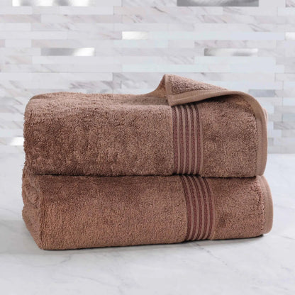 Heritage Egyptian Cotton Plush Absorbent Luxury Bath Sheet Set of 2