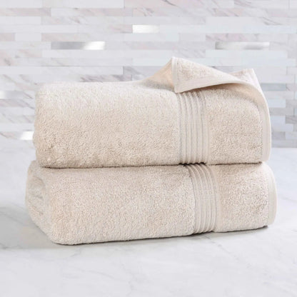 Heritage Egyptian Cotton Plush Absorbent Luxury Bath Sheet Set of 2