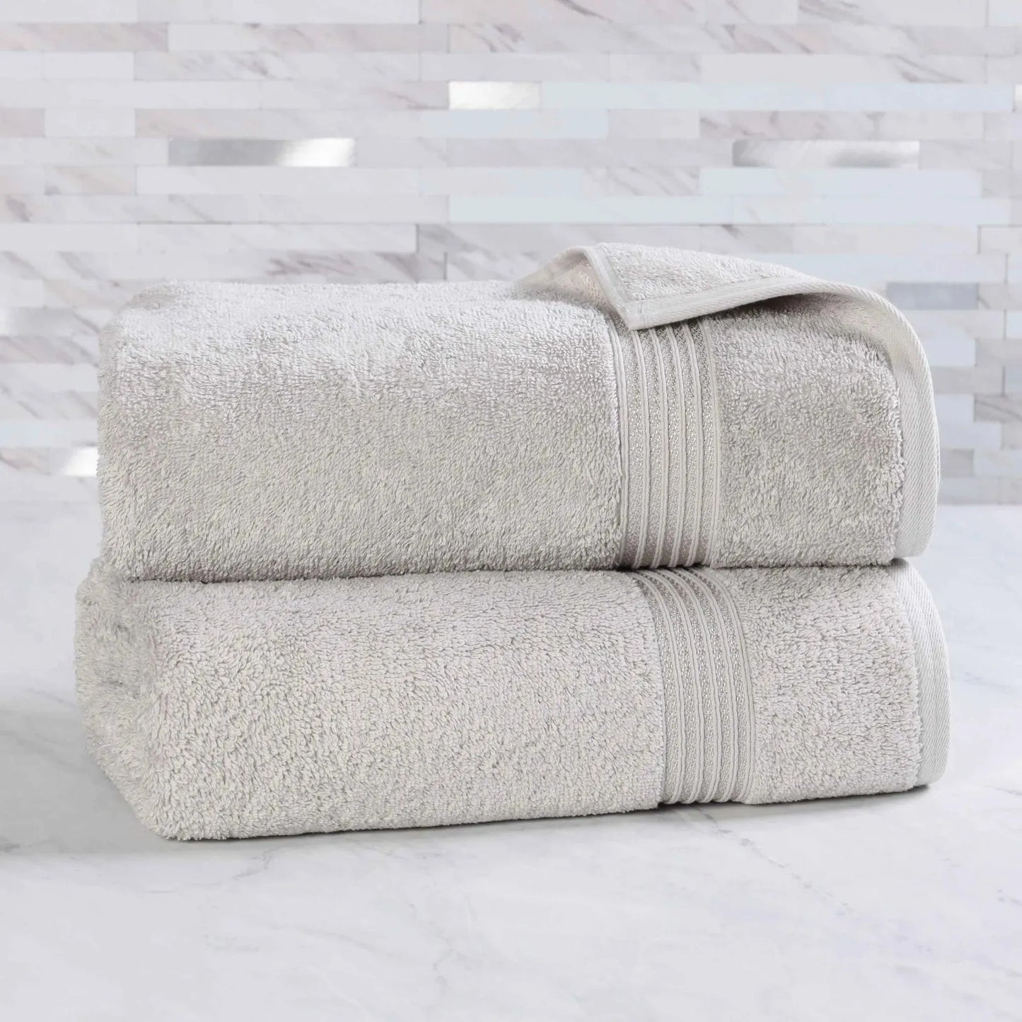 Heritage Egyptian Cotton Plush Absorbent Luxury Bath Sheet Set of 2