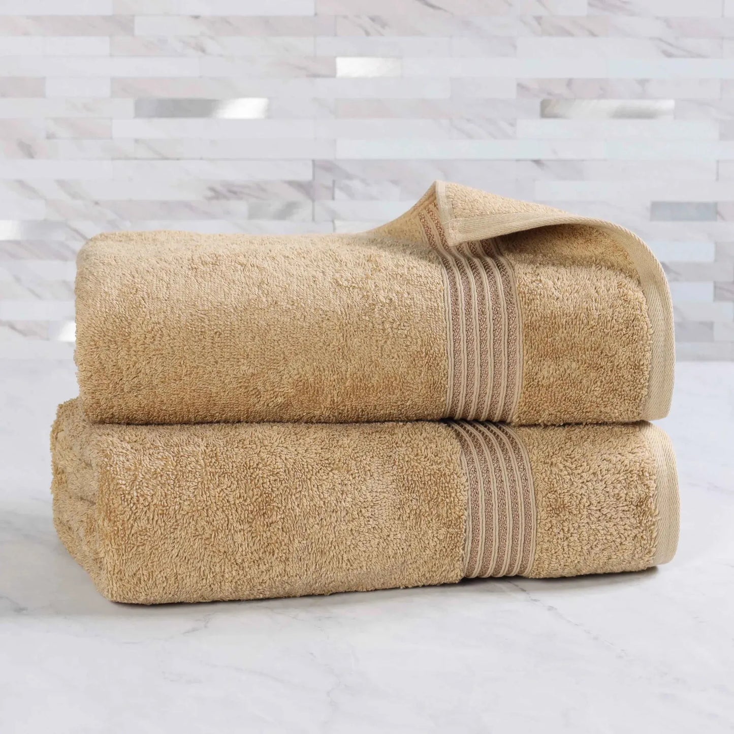 Heritage Egyptian Cotton Plush Absorbent Luxury Bath Sheet Set of 2