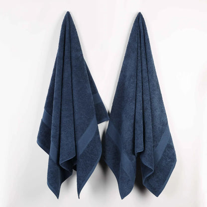 Organic Solid  650 GSM 2 Pieces Bath Sheet Set