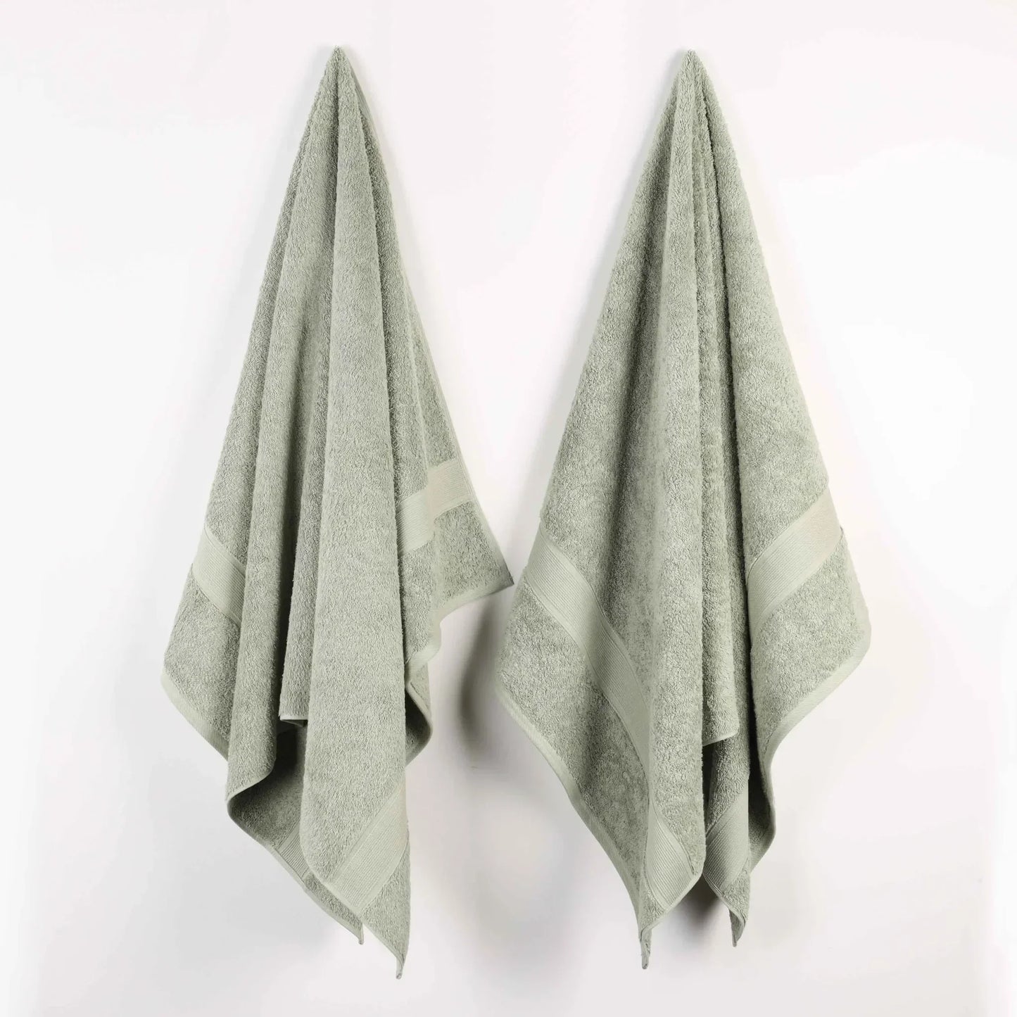 Organic Solid  650 GSM 2 Pieces Bath Sheet Set