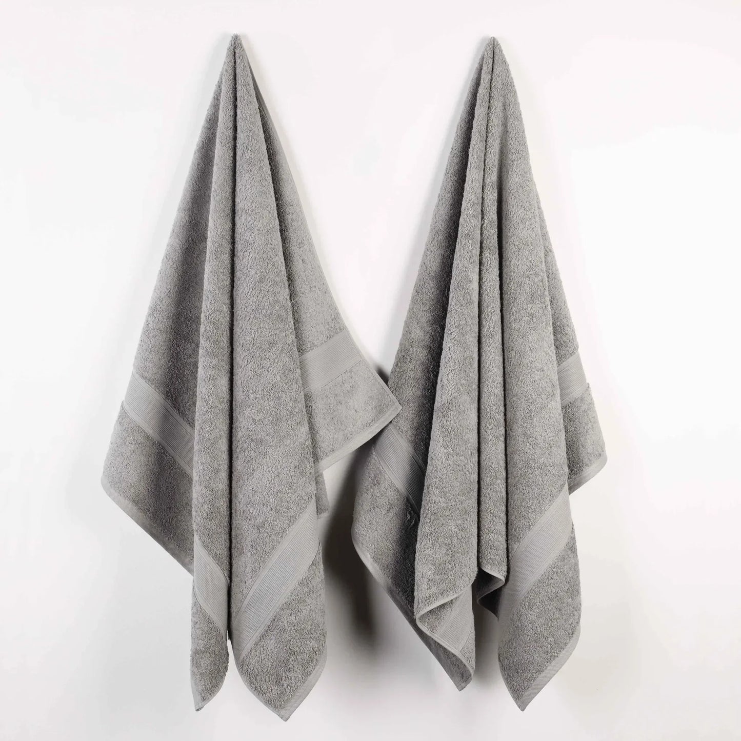 Organic Solid  650 GSM 2 Pieces Bath Sheet Set