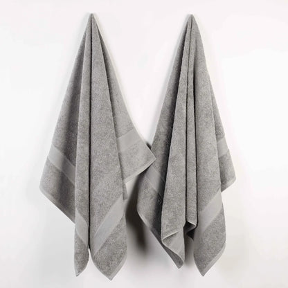 Organic Solid  650 GSM 2 Pieces Bath Sheet Set