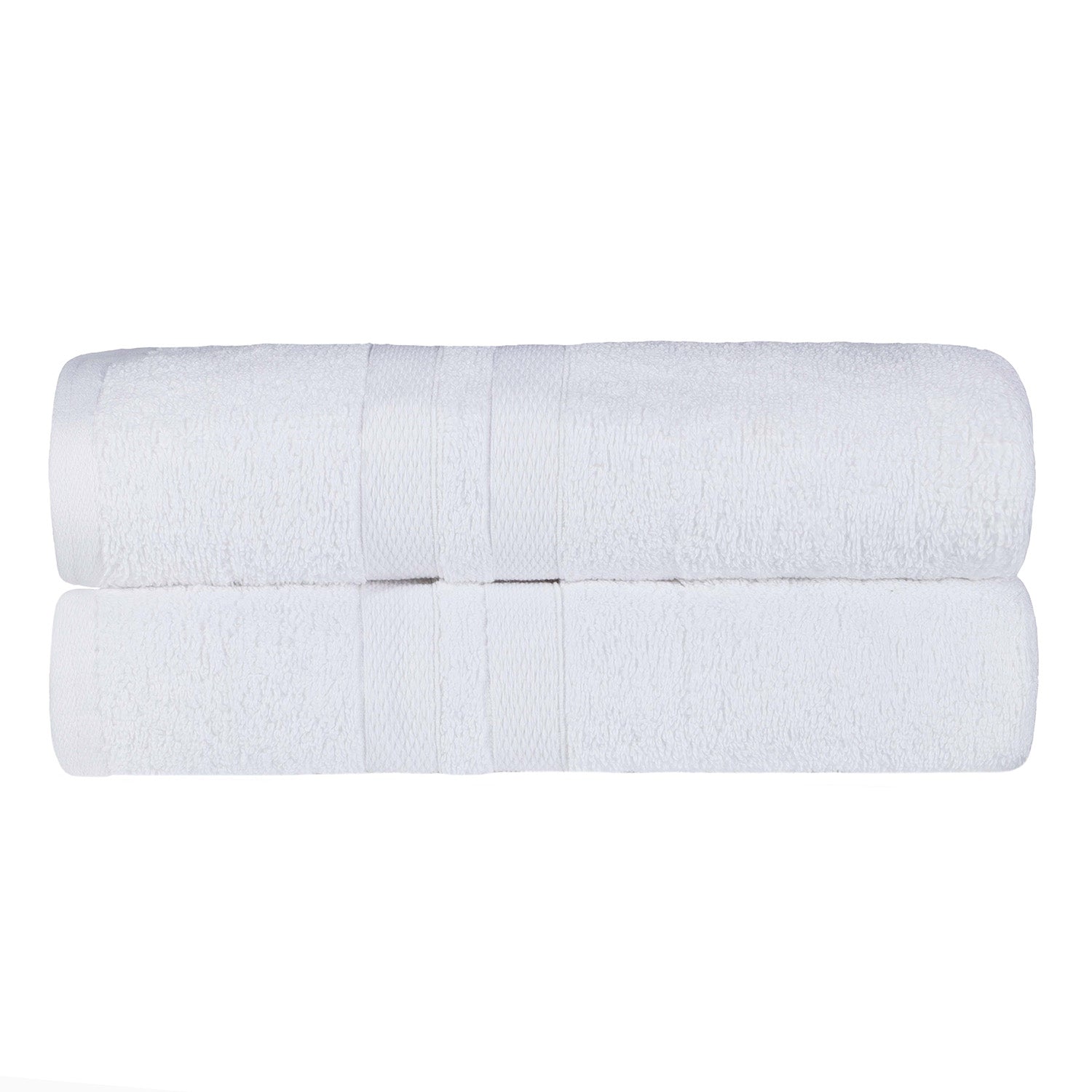 Superior Ultra Soft Cotton Absorbent Solid Bath Sheet (Set of 2) - White