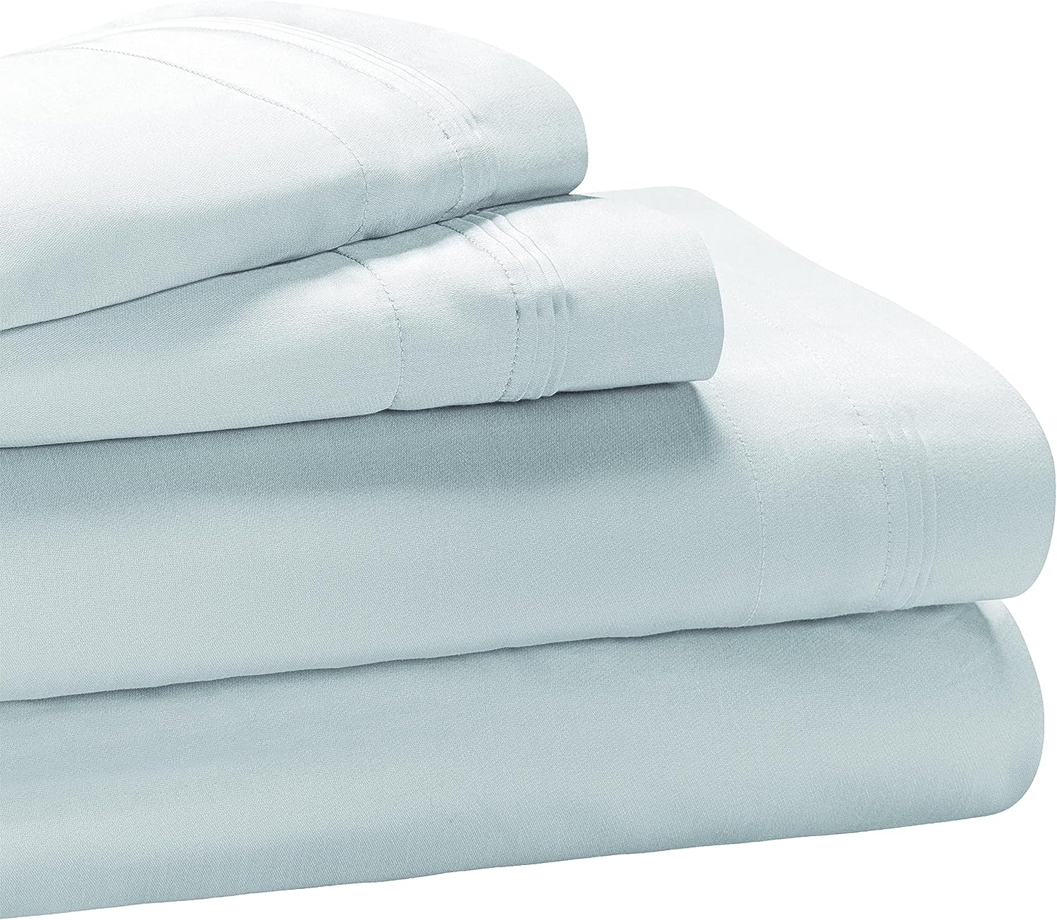 Superior Egyptian Cotton 1000 Thread Count Extra Deep Pocket Solid Sheet Set - Baby Blue