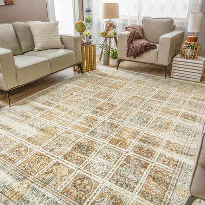 Waterford Abstract Patchwork Medallion Indoor Area Rug or Runner